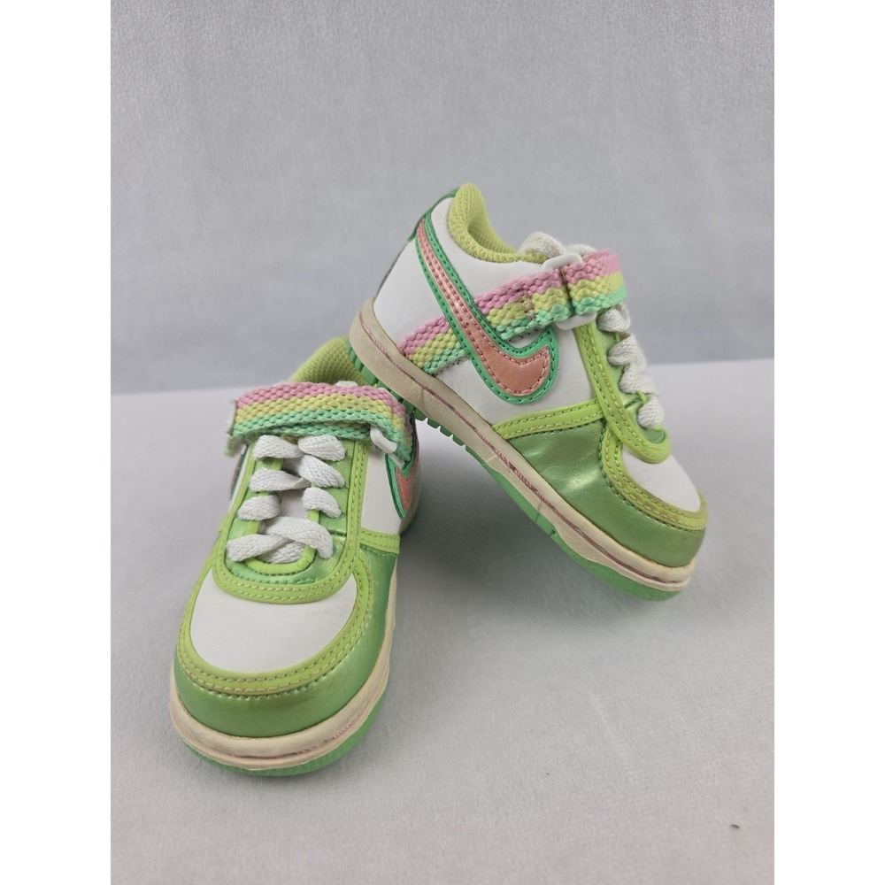 Nike Vandal Low GS Tourmaline 2008 Green Pink Yellow 315419-163 Sz 4C